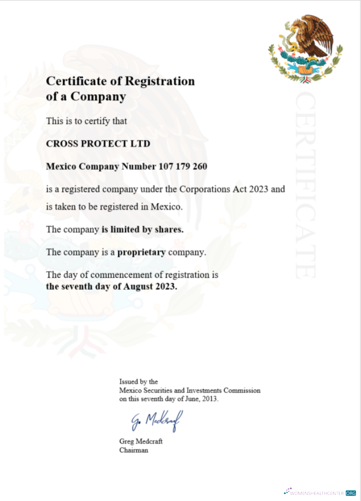 Download Mexico business registration certificate Word and PDF template Photoshop template